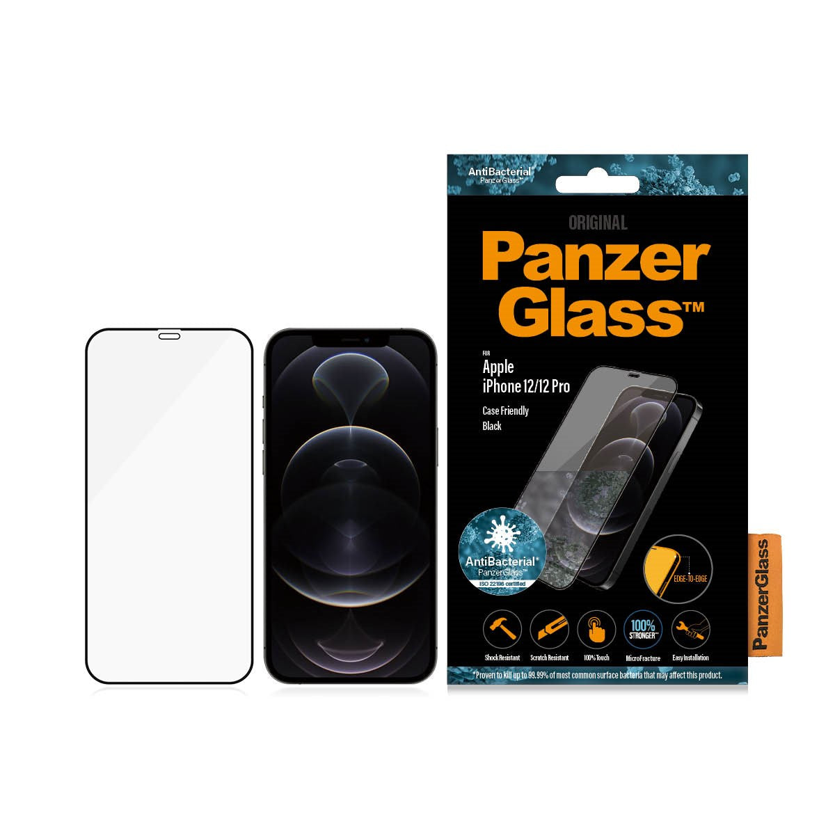 PanzerGlass® Screen Protector iPhone 12 | 12 Pro | Edge-to-Edge